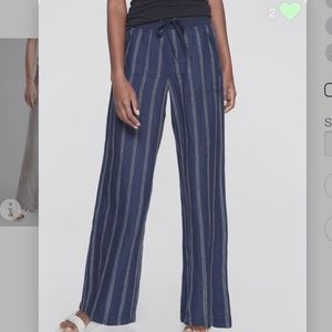 Athleta Cabo Linen Wide Leg Pant